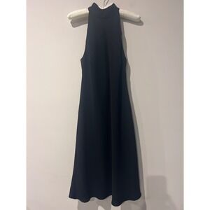 Evan Picone Black Halter Neck Style Open Back Dress Size 8 Dinner Dancing